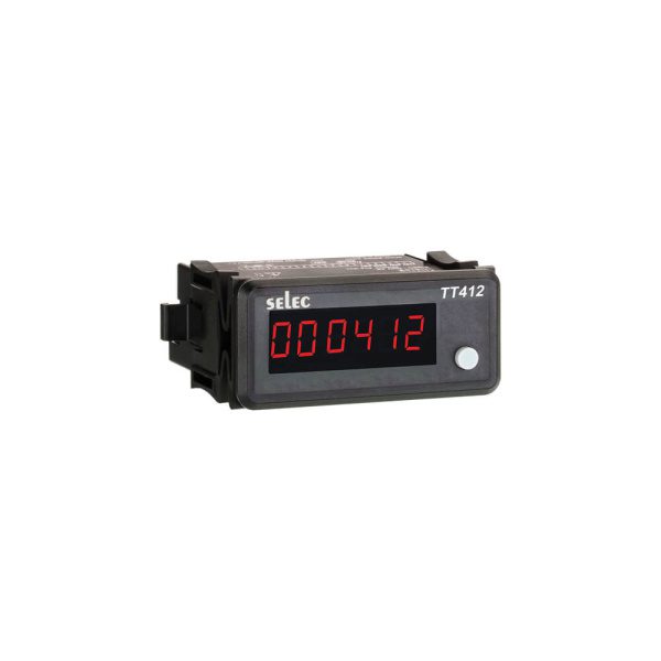 TT412B Time Totaliser, universal supply, 36X72mm Selec tt412b web ac7cd1f717304c8940292704c484d4c8