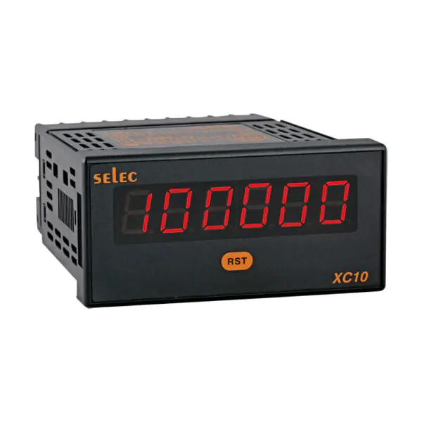 XC10D 6 DIGIT LED COUNT TOTALISER, 48X96MM Selec xc10d 26d396bcf6e01e561cd75064bee2f563