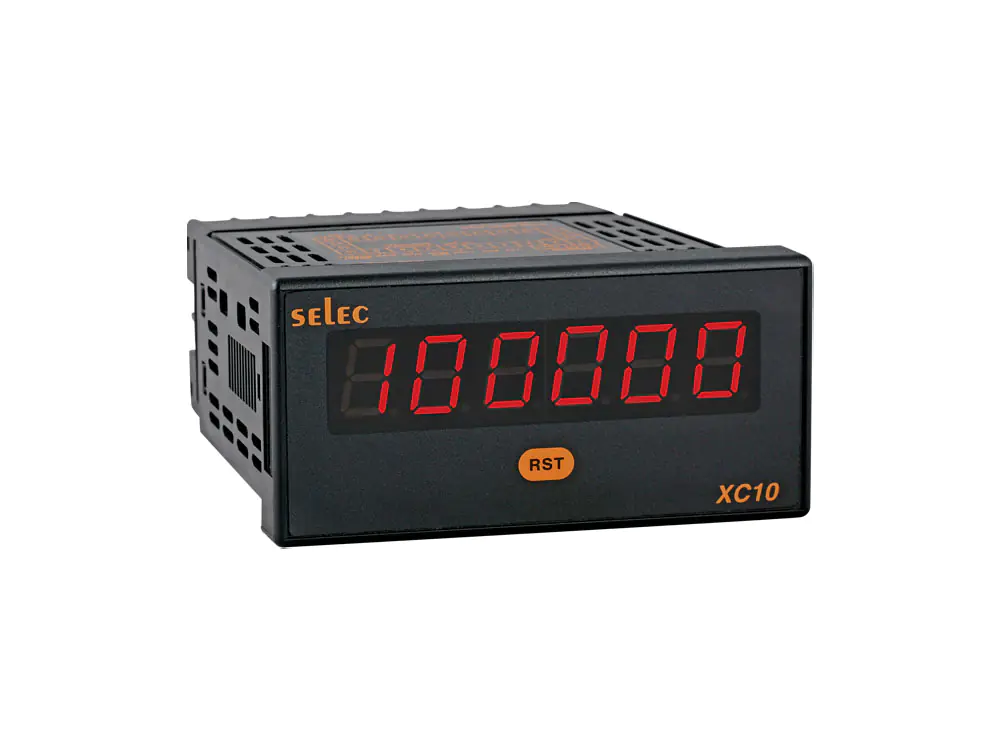 XC10D 6 DIGIT LED COUNT TOTALISER, 48X96MM Selec xc10d 26d396bcf6e01e561cd75064bee2f563