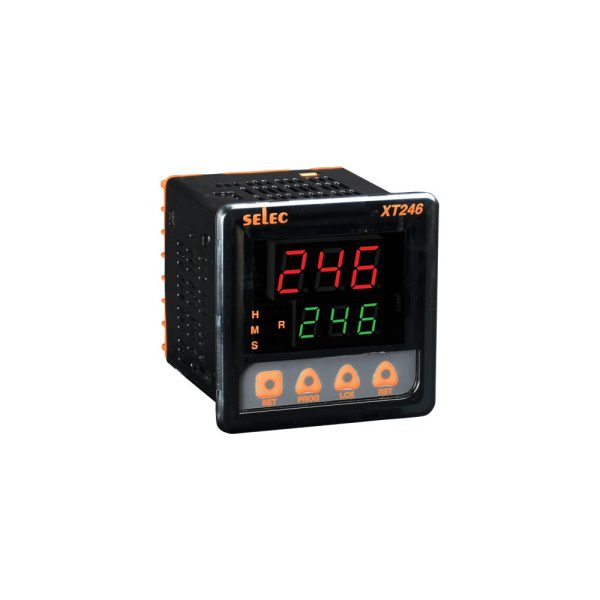 XT246 DUAL DISPLAY, 9 TIME RANGES, 72X72MM Selec xt246 6eb0fb194c05634a8caa85e2caf752fe