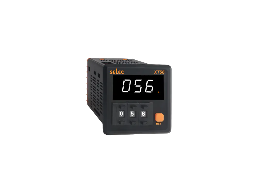 XT56A Thumbwheel Timer with On delay Interval function, 48 48 mm Selec xt56a web af6b9f2b3733096d80511b88ceb4472b