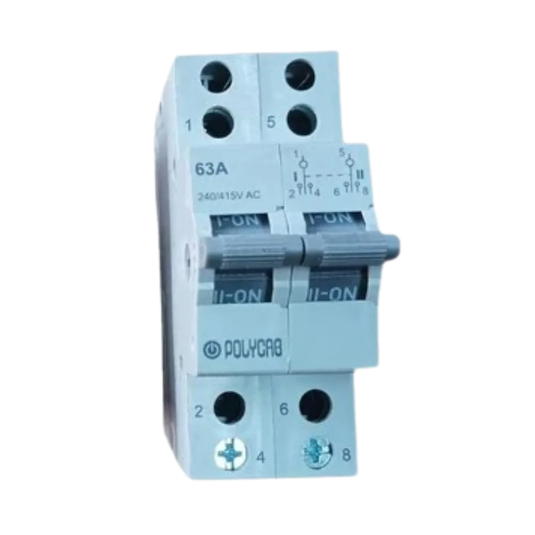 ch2p GMC102P001 2 Pole DP 25Amps Changeover Switch Polycab ch2p
