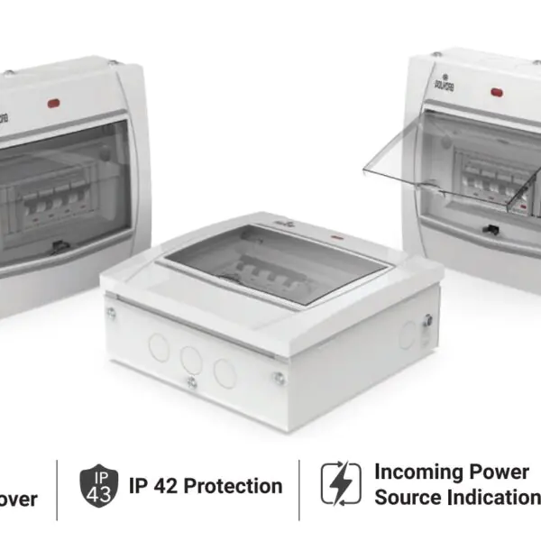 GPDSN29W11 4Way SPN Grey White Distribution Box DB Polycab cliq db