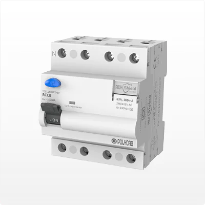 GMR604P005 4 Pole FP 40Amps 30Ma RCCB Polycab rccb fp