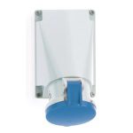 63 Amp 3 Pin Surface Mounting Socket Neptune Bals Splash Proof IP-44 1104 Image