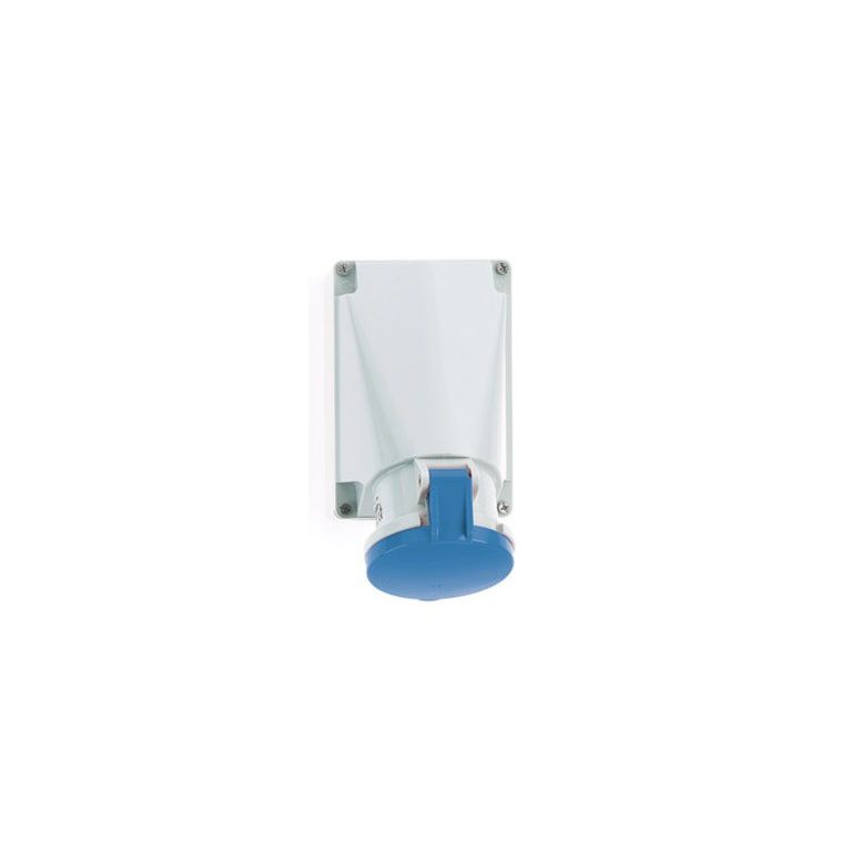 63 Amp 3 Pin Surface Mounting Socket Neptune Bals Splash Proof IP-44 1104 Image