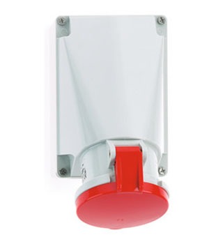 1127 63 Amp 4 Pin Surface Mounting Socket Neptune Bals Splash Proof IP-44 1127 Image