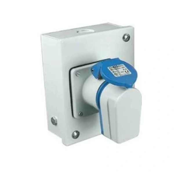 16 20 Amp SP 3 Pin Domestic AC Industrial Outlet Splash Proof IP 44 Neptune Bals 1201sp sp