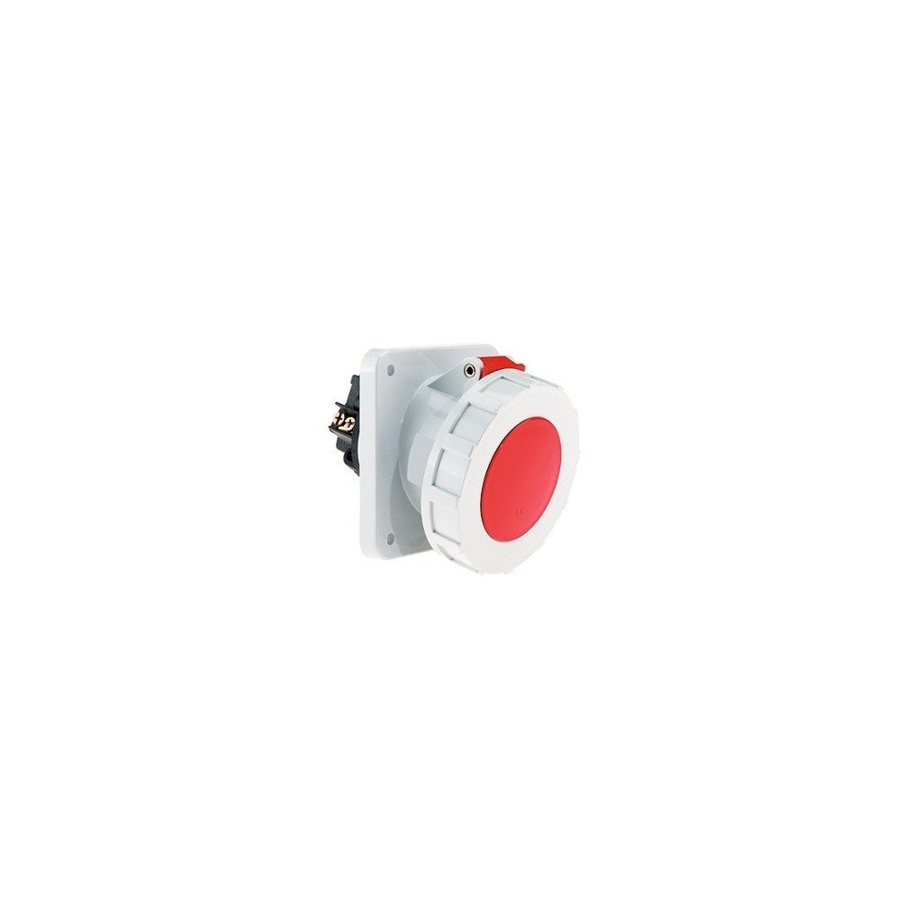 125 Amp 5 Pin Panel Mounting Socket Outlet Angled Neptune Bals Water Tight IP 67 12108 12108 ip 67 socket outlet straight 5 p