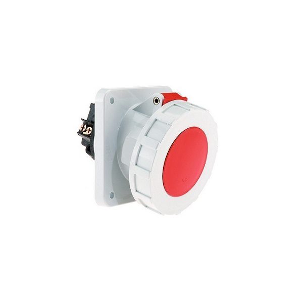 125 Amp 5 Pin Panel Mounting Socket Outlet Angled Neptune Bals Water Tight IP 67 12108 12108 ip 67 socket outlet straight 5 p