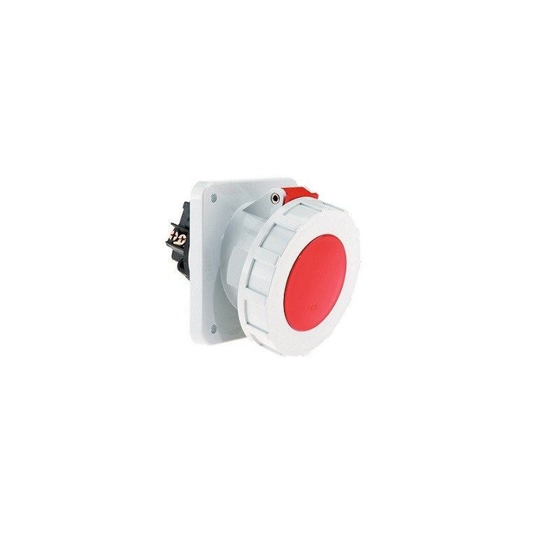 125 Amp 5 Pin Panel Mounting Socket Outlet Angled Neptune Bals Water Tight IP 67 12108 12108 ip 67 socket outlet straight 5 p