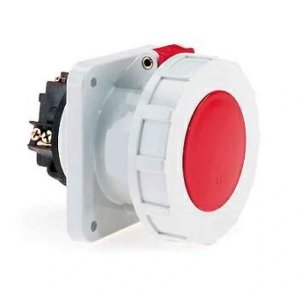 125 Amp 5 Pin Panel Mounting Socket Outlet Straight Neptune Bals Water Tight IP 67 13451 Image