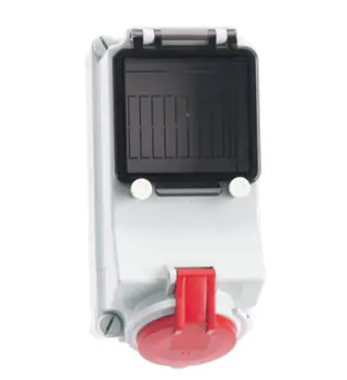 32 Amp 5 Pin Surface Mounting Neptune Bals Splash Proof IP-44 1585 Image