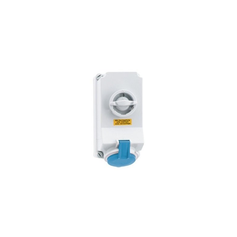 32 Amp 3 Pin Surface Mounting Neptune Bals Splash Proof IP-44 16097 Image