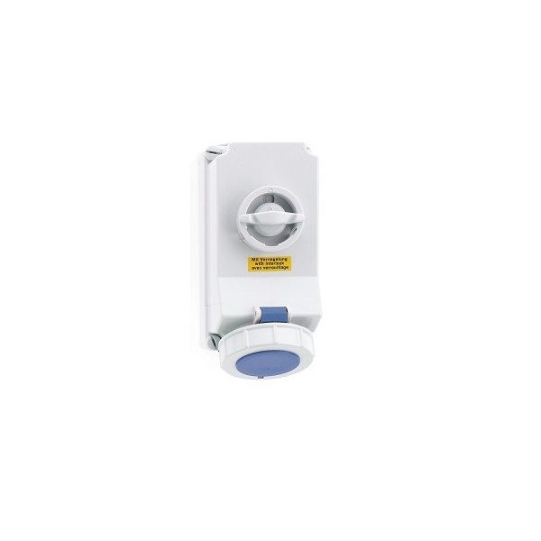 32 Amp 3 Pin Surface Mounting Neptune Bals Water Tight IP-67 16104 16104 sitched socked interlocked ip 67 3 pin