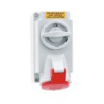 16 20 Amp 5 Pin Surface Mounting Neptune Bals Splash Proof IP-44 1611 1611 sitched socked interlocked ip 44 5 pin
