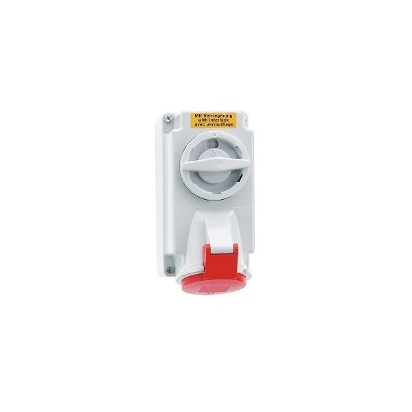 16 20 Amp 5 Pin Surface Mounting Neptune Bals Splash Proof IP-44 1611 1611 sitched socked interlocked ip 44 5 pin