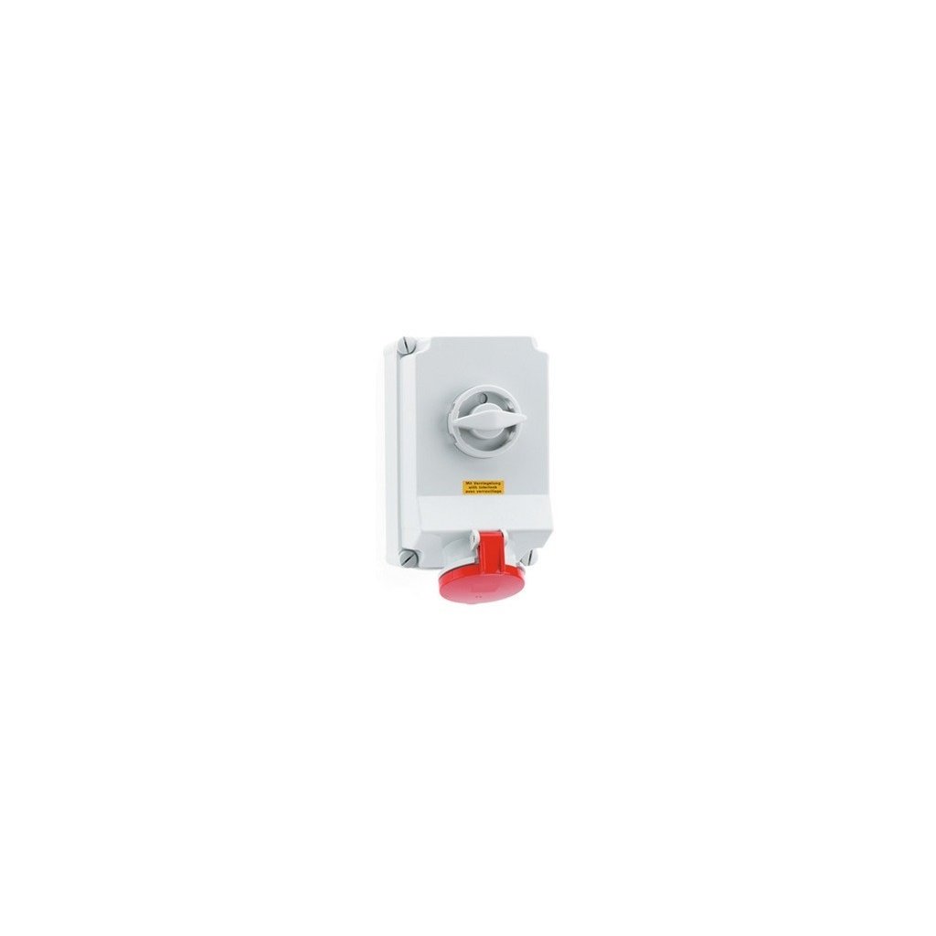 63 Amp 5 Pin Surface Mounting Neptune Bals Splash Proof IP-44 16603 Image