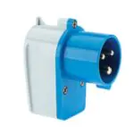 16 20 Amps 3 Pin Angled Plug With Short Cable Neptune Bals Splash Proof IP 44 231 Image