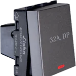 2M 32A DP Switch With Indicator Graphit Grey Special 7 Lisha 7010 Image