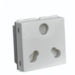 2M -16Amp 2 in 1 Socket with Safety Shutter White Special 7 Lisha 7015WH wh
