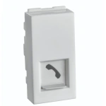1M 2Line Jack RJ 11 with Shutter White Special 7 Lisha 7027WH wh