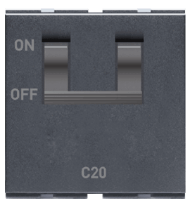 7044 2M C25A DP MCB Graphit Grey Special 7 Lisha 7045 Image