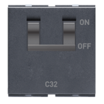 2M C32A DP MCB Graphit Grey Special 7 Lisha 7046 Image