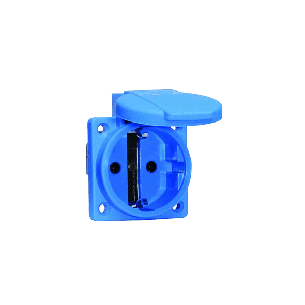 16 20 Amps 2 Pin Socket Outlet Schuko Neptune Bals Splash Proof IP 44 71094 Image