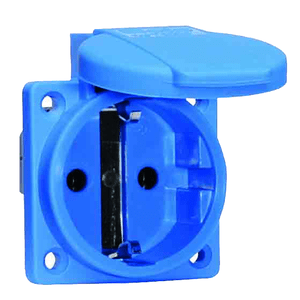 71094 16 20 Amps 2 Pin Socket Outlet Schuko Neptune Bals Splash Proof IP 44 71094 Image