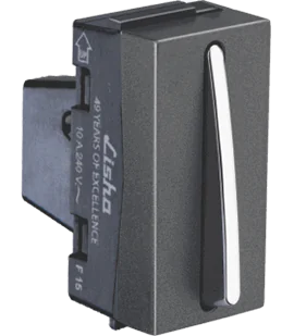 1M -20A 1Way Switch Graphit Grey Slimz Lisha 7407 Image