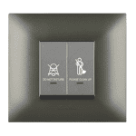 2M Do Not Disturb Make my room Indicator unit Inside Room 240 50-60 Hz Prices are without Frame Graphit Grey Special 7 Lisha