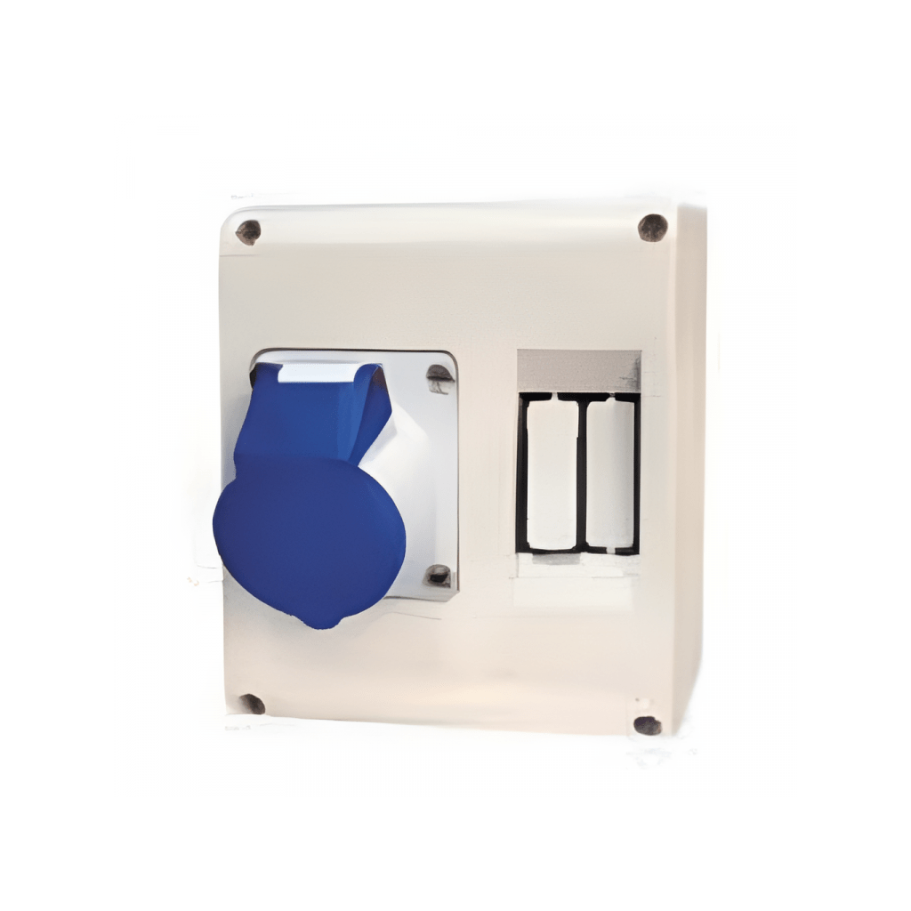 16 20 Amp 5 Pin Plug And Socket Combined In Polycarbonate Neptune Bals 903 Image