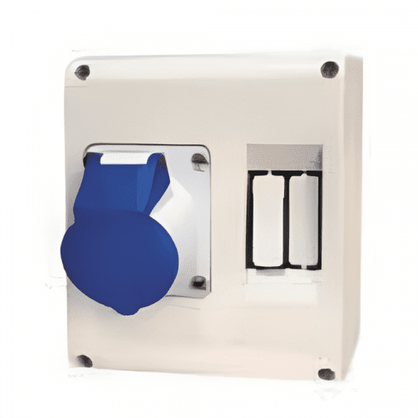16 20 Amp 5 Pin Plug And Socket Combined In Polycarbonate Neptune Bals 903 Image
