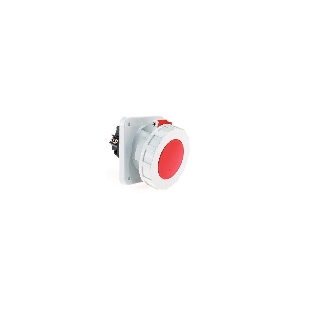 125 Amp 4 Pin Panel Mounting Socket Outlet Angled Neptune Bals Water Tight IP 67 12104 fo