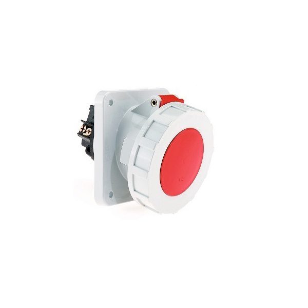 125 Amp 4 Pin Panel Mounting Socket Outlet Angled Neptune Bals Water Tight IP 67 12104 fo