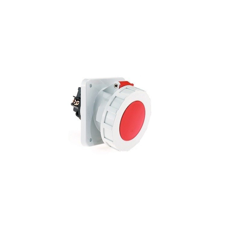 125 Amp 4 Pin Panel Mounting Socket Outlet Angled Neptune Bals Water Tight IP 67 12104 fo