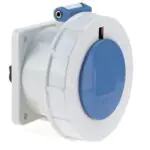 125 Amp 3 Pin Panel Mounting Socket Outlet Straight Neptune Bals Water Tight IP 67 13452 fo