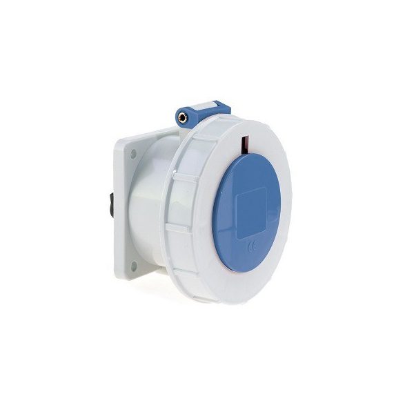 125 Amp 3 Pin Panel Mounting Socket Outlet Straight Neptune Bals Water Tight IP 67 13452 fo