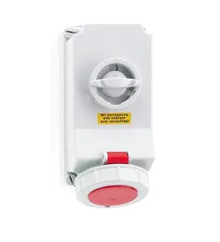 fo160177 63 Amp 4 Pin Surface Mounting Neptune Bals Water Tight IP-67 16604 fo