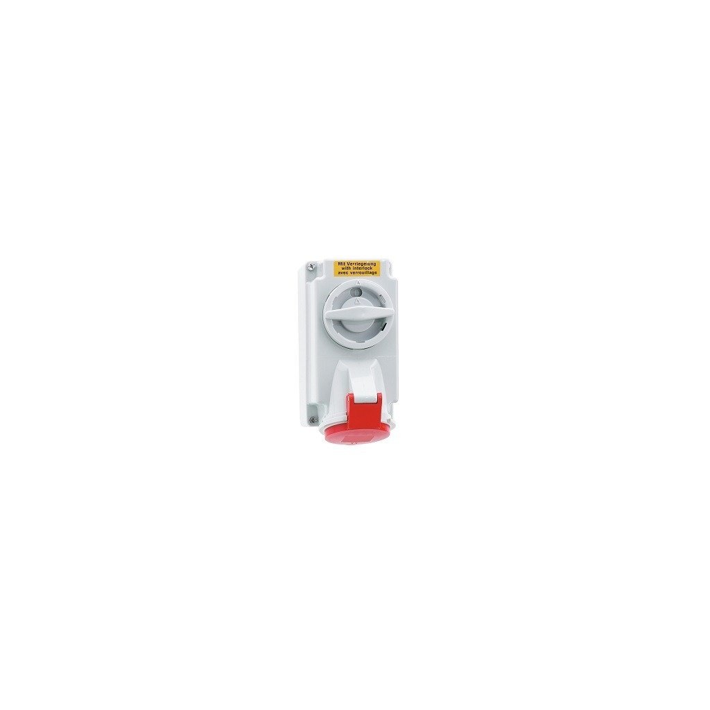 63 Amp 4 Pin Surface Mounting Neptune Bals Splash Proof IP-44 16605 fo