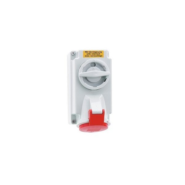 63 Amp 4 Pin Surface Mounting Neptune Bals Splash Proof IP-44 16605 fo