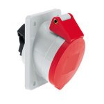 32 Amp 5 Pin Panel Mounting Socket Outlet Angled Neptune Bals Splash Proof IP-44 1215 ip 44 socket angled 5 pin