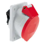 32 Amp 5 Pin Panel Mounting Socket Outlet Angled Neptune Bals Splash Proof IP-44 1215 ip 44 socket angled 5 pin