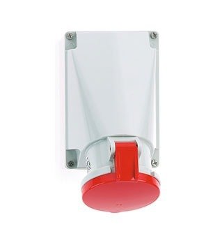 ip_44_surface_mounting 63 Amp 5 Pin Surface Mounting Socket Neptune Bals Splash Proof IP-44 1124 ip 44 surface mounting