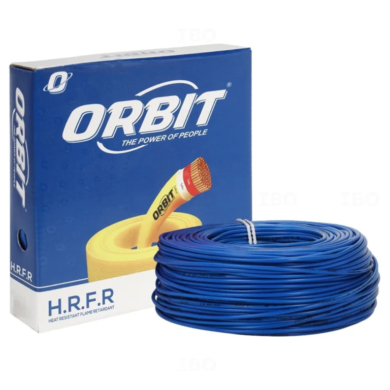 6Sqmm Blue, Orbit Multistrand HRFR 90mts orbit fr blue 90 m fr pvc insulated wire photoroom