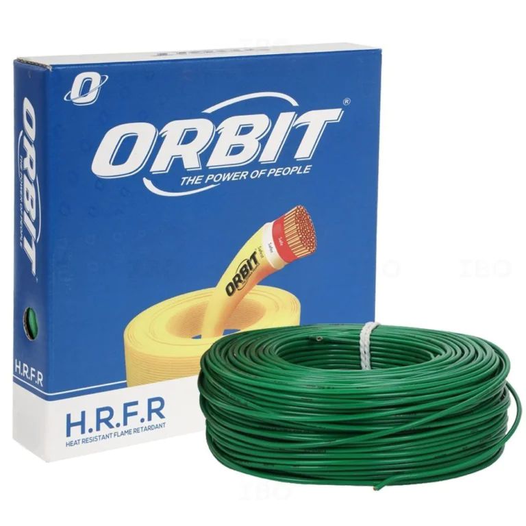 6Sqmm Green, Orbit Multistrand HRFR 90mts orbit fr green 90 m fr pvc insulated wire photoroom
