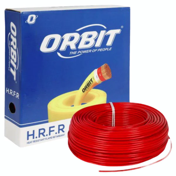 4Sqmm Red, Orbit Multistrand HRFR 90mts orbit fr red 90 m fr pvc insulated wire photoroom
