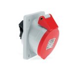 32 Amp 4 Pin Panel Mounting Socket Outlet Angled Neptune Bals Splash Proof IP-44 1233 product12