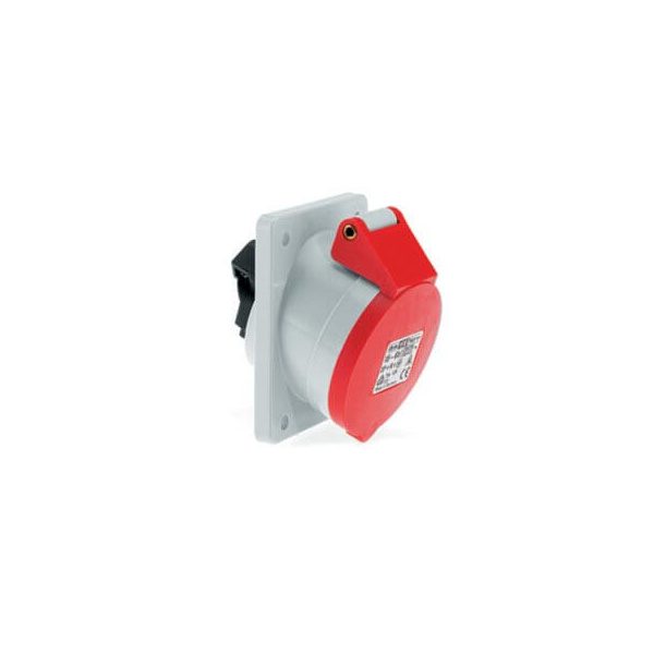 32 Amp 4 Pin Panel Mounting Socket Outlet Angled Neptune Bals Splash Proof IP-44 1233 product12